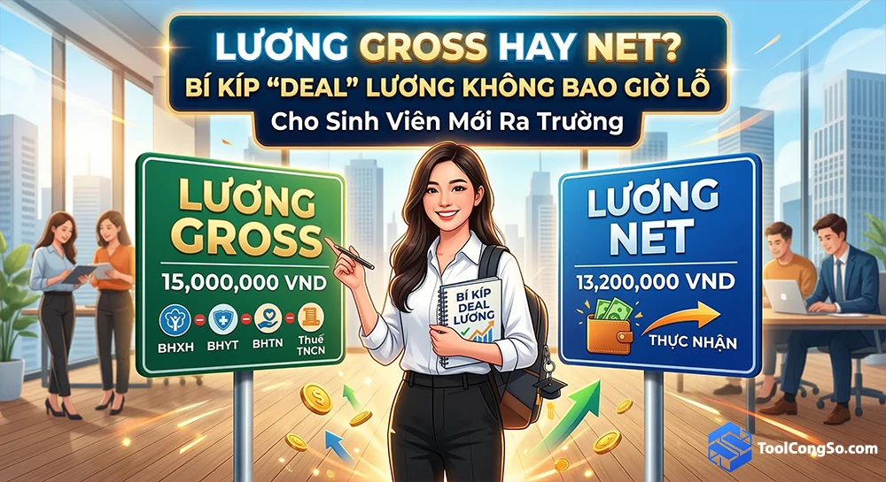 Lương Gross hay Net? Bí kíp "Deal" Lương Không Bao Giờ Lỗ Cho Sinh Viên Mới Ra Trường
